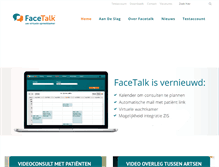 Tablet Screenshot of facetalk.nl